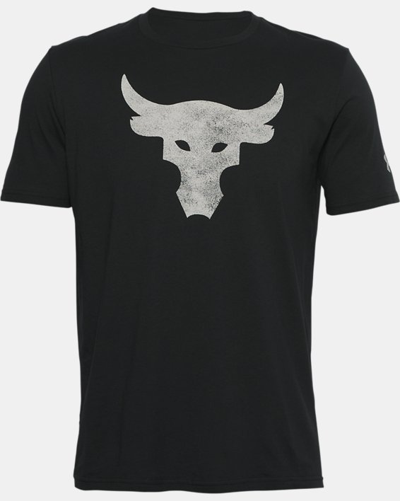 Men's Project Rock Brahma Bull Logo Short Sleeve, Black, pdpMainDesktop image number 4